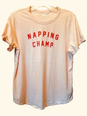 Old navy napping champ graphic tee L